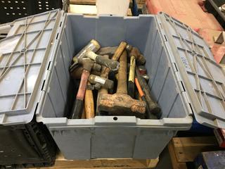 Quantity of Assorted Hammers.  (WH)