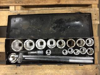 3/4in Drive Socket Wrench Set, Incomplete. (1-C-2)