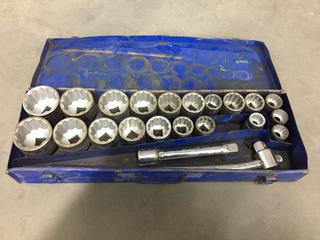 3/4in Drive Socket Set, Incomplete. (1-C-2)