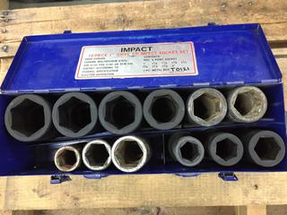 1in Drive Impact Socket Set, Incomplete. (1-B-2)