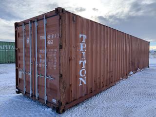 40ft Storage Container # TTNU 4516143 *Note - Buyer Responsible for Removal*