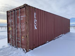 40ft HC Storage Container # TGHU 8064478 *Note - Buyer Responsible for Removal*