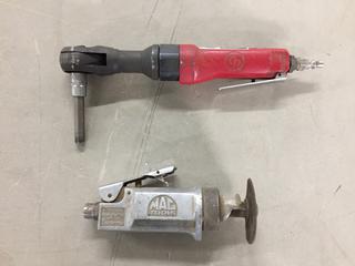 Chicago Pneumatics Speed Ratchet and Mac Tools Die Grinder. (2-B-2)