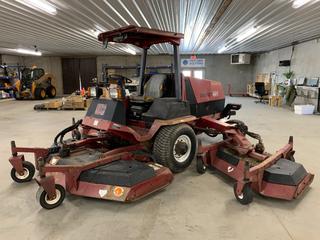 Toro Groundsmaster 580-D 16ft Turf Mower c/w 77HP 3.3L Mitsubishi Diesel, Hydrostatic, 31x13.5-15 Front And 28x10.00-12 Rear Tires, Showing 3639hrs, SN 200000202