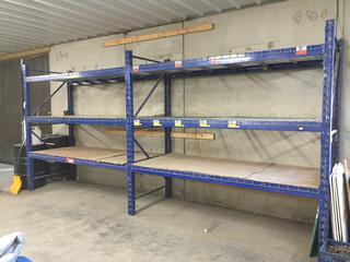 (2) 8ft Sections of Pallet Racking. *Note - Buyer Responsible for Dismantling and Removal, Item Cannot be Removed Until Friday March 8th Unless Mutually Agreed Upon.*
