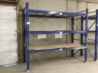 (1) 8ft Section of Pallet Racking. *Note - Buyer Responsible for Dismantling and Removal, Item Cannot be Removed Until Friday March 8th Unless Mutually Agreed Upon.*
