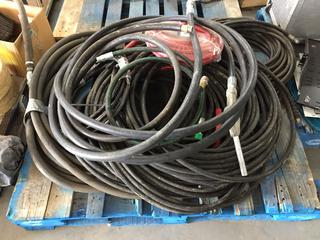 Pallet of Assorted Hydraulic Hose, Water Hose, Air Hose, Propane Hose, Etc. (8-R-3)