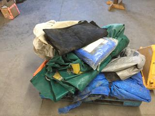 Quantity of Assorted Tarps.  (WH)