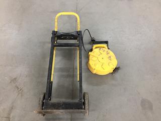 Retractable Cord Reel and Dolly/Cart. (9-H-2)