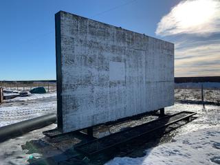 20ft x 10ft Double Side Billboard c/w 10ft Stand *Note - Buyer Responsible for Removal*