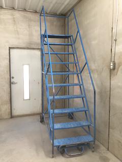 10-Step Portable Warehouse Safety Ladder.  (WH)