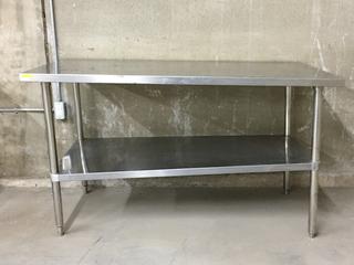 Stainless Steel Table, 5ft x 30in. (WH)