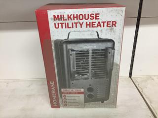 Homebase 1500W Milkhouse Utility Heater with 2 Heat Settings. (5-C-3)