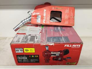 Fill-Rite FR4204H Heavy Duty Fuel Transfer Pump, 12V 20GPM and High Flow Nozzle. (5-D-3)