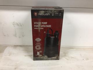 Red Lion RL-MP25 1/4Hp 2200GPM Utility Pump. (5-B-3)