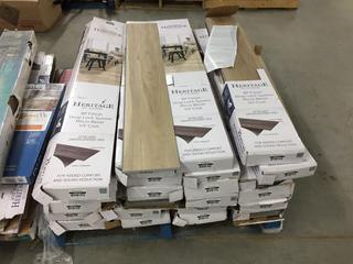 Pallet of Heritage Beginnings Flooring, BP Finish, Drop Lock System, Micro Bevel, 4.3mm, Approximately 24 Boxes. (WH)