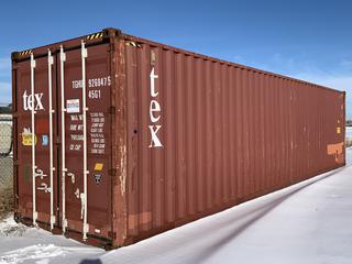 40ft HC Storage Container # TGHU 9260475 *Note - Buyer Responsible for Removal*