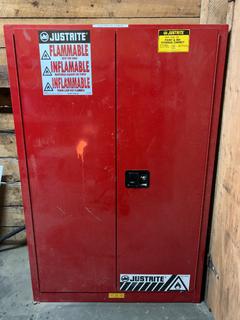 Justrite Flammable Storage Cabinet, 60 gal., 40in x 18in x 65in