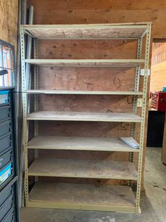 7 Tier Adjustable Metal Shelf, 54in x 16in x 84in *Note - Buyer Responsible for Dismantling and Removal*