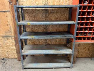 5 Tier Adjustable Steel Shelf, 48in x 18in x 58in *Note - Buyer Responsible for Dismantling and Removal*