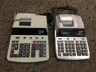 (2) Canon Adding Machines, Model CP1200D and MP11DX. (RST)