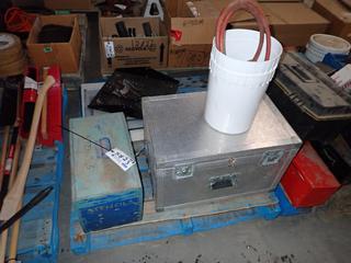 Tool Crate with Assorted Stencils, Insulated Crate, Air Glad Hands and Metal Brackets. (WH)