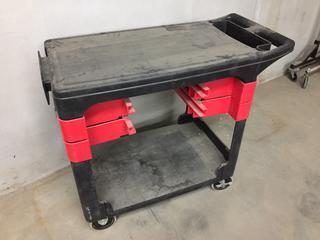 Rubbermaid Cart c/w (4) Parts Cases, Contents Included. (WH)