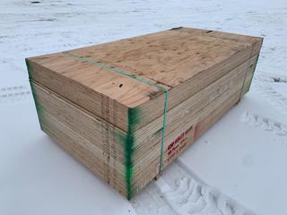 Unused 3/4in 4ft x 8ft Plywood Sheets, CBL185 CSP UTILITY (40 Pcs/Pkg) Stored Indoor.