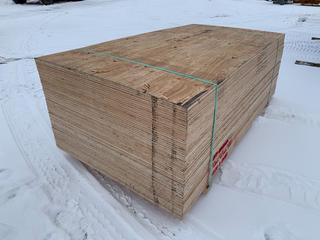 Unused 1/2in 4ft x 8ft Plywood Sheets UDG125 DEGRADE (60 Pcs/Pkg) Stored Indoor.