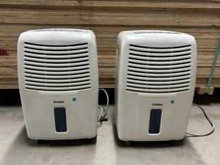 (2) Haier 45 Pint Dehumidifiers. (WH)