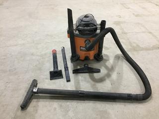 Ridgid 12 Gallon Wet/Dry Vac c/w Attachments. (AUD)