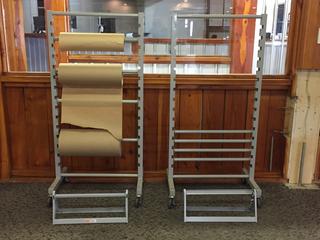 (2) Portable Paper Holders c/w (2) Paper Cutters. (RST)