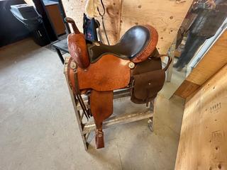 Billy Cook Trail Saddle, 16in Seat, 7in Gullet. (WH)