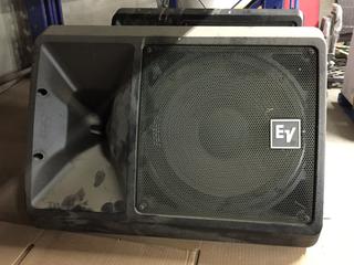 (2) Electro-Voice SX100+ 12in Loudspeakers, 8 Ohms 200W and (1) ZX1i-90 8in 2-Way Speaker, 200W, c/w Brackets. (WH)