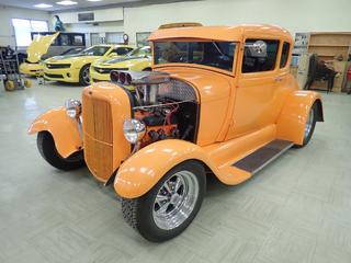 1929 Ford Model A 2-Door Coupe c/w V6 Vortec, A/T, 215/60R15 Front And P275/60R15 Rear Tires. VIN ND7932 