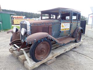 1929 Chevrolet Coupe c/w 6-Cyl Gas. *Note: Parts Only* **LOCATED IN HINTON, AB**