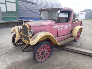 1915 Willy's Overlander Truck c/w 4 Flat Head Engine. *Note: Parts Only* **LOCATED IN HINTON, AB**