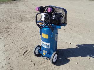 2003 Omega Model CE9809 115V 20-Gal 125PSI Air Compressor. SN 100134