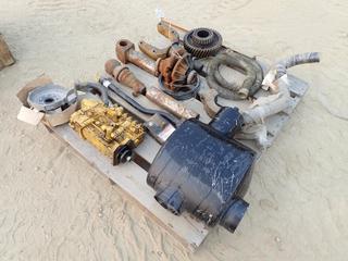 D6 Crawler Tractor Parts C/w Injection Pump, Muffler, Qty Of Hoses, Flex Pipe, Springs And Assorted Parts 