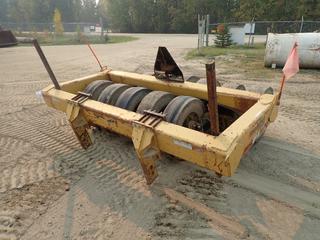 Brandt 12-Wheel Pneumatic Compactor w/ 7.50-15 Tires *NOTE Missing 1 Wheel and Hub*