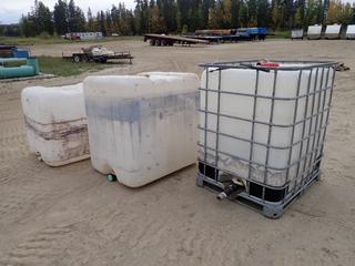 (2) 1200L And (1) 1000L Liquid Storage Tanks *Note: No Lids*