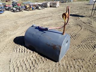 49in X 29in X 2ft Fuel Storage Tank c/w Hand Pump *Note: Dent On Side Of Tank* 