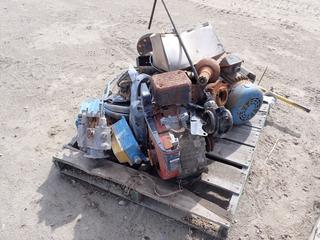 Trash Pump Motor, Electric Switches, Electrical Motor, Clutch Parts, AC Pump And Assorted Supplies 