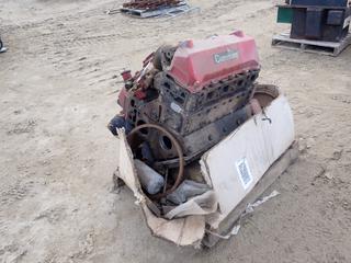 Cummins Tripple 504 190hp Diesel Engine w/ Parts *Note: Running When Removed As Per Consignor*