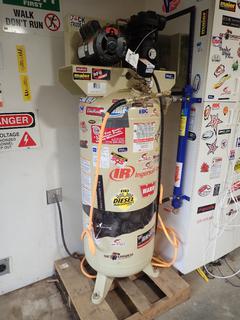 Ingersoll Rand Model SS3660V 230V Single Phase 60-Gal Air Compressor c/w Powerfist Air Dryer And 3/8in Hose. SN 1003240112