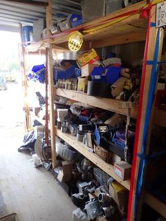 Qty Of Joiners, Connectors, Boxes, Breakers, Mechanical Time Switch, Flanges, Ballasts And Assorted Electrical Supplies *Note: Shelves And String Lights Not Included, Buyer Responsible For Loadout, Item Must Be Removed By Sunday October 22nd*