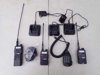 Baofeng UV-5R 2-Way Radio c/w (2) BF Tech BF-F8RT 2-Way Radios And (3) Charging Ports