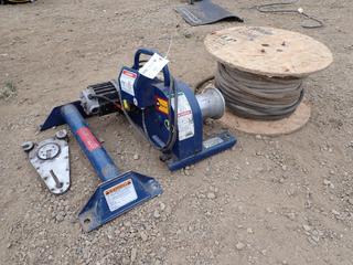 Current Tool N0 88 120V Single Phase 8000lb Cap. Cable Puller c/w Qty Of 3/4in Tow Rope. SN PBB2997