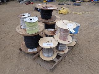 Qty of Assorted Spools Of Wire Includes: RW90 300V And 600V Wire, 12/2 And 12/3 Wire