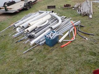 Qty Of 1in - 6in Electrical Pipe c/w 1/2in, 1in, 1 1/2in And Assorted Galvanized Pipe